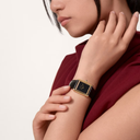 Montre Tank Must Femme – Noir & Gold