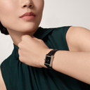 Montre Tank Must Femme – Noir & Gold