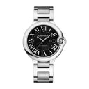 Montre Ballon Bleu Femme – Acier Fond Noir